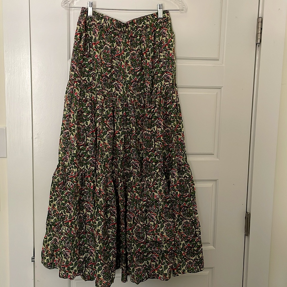Floral Cotton Zara Maxi Skirt